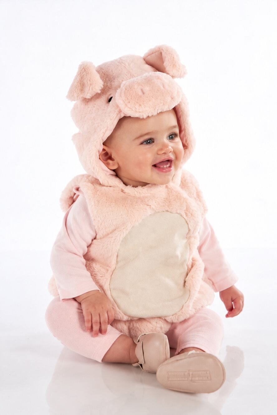 Pottery Barn Kids Baby Pig Halloween Costume 6-12 Months